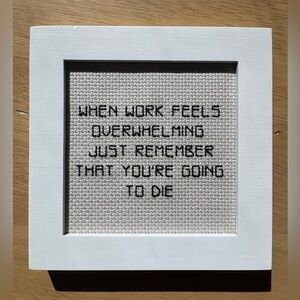 Kitschy Framed Embroidery